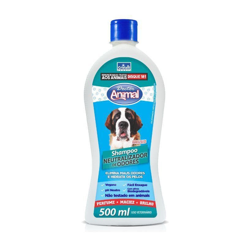 Shampoo Pet Neutralizador de Odores Doctor Animal 500ml | Limpeza Profunda Cães e Gatos