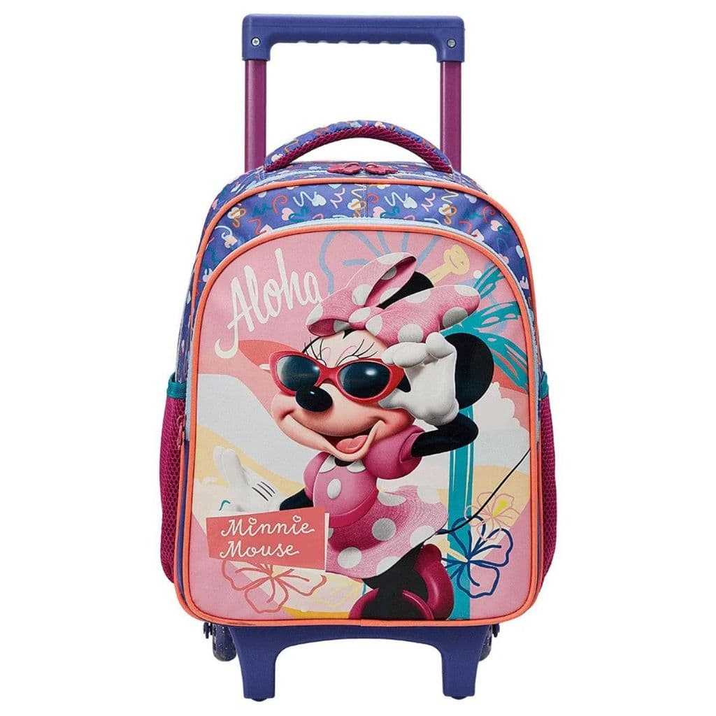 Mochila Rodinha Infantil Escolar Menina Minnie Dinsey Xeryus 13230 Aloha