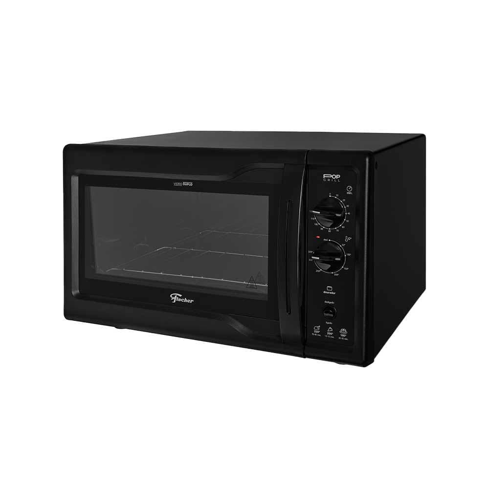 Forno Elétrico 44 Litros Fischer Pop Grill Bancada Black 220v