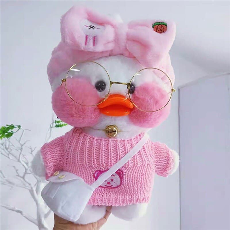 Pato de pelúcia Flifan de 30cm, Lala Fanfan, brinquedo fofo para abraçar, presente macio para crianças e meninas YDXC