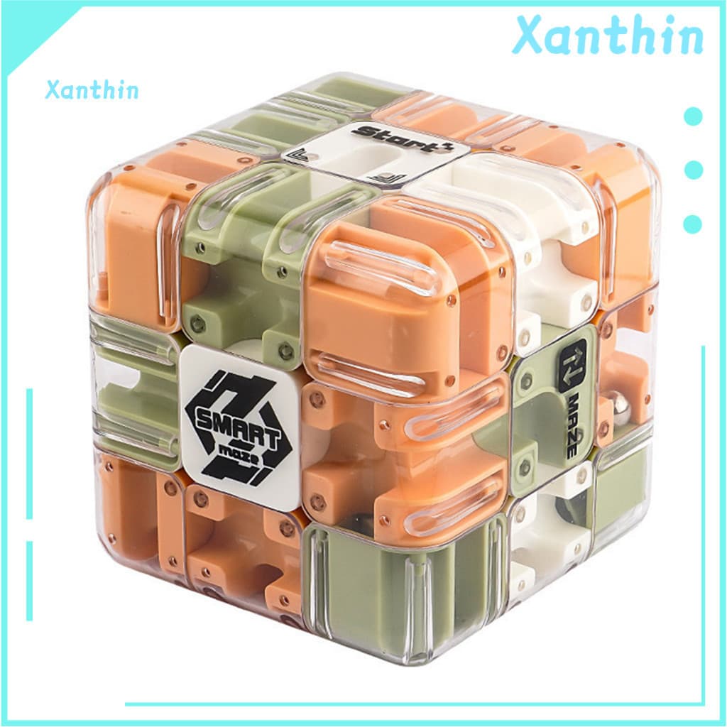 Logical Thinking Puzzle Cube Bead Maze 1 or 2 Pcs 3d Brain Teaser Toy – Handheld Rolling Ball for Kids Adults Educatio
