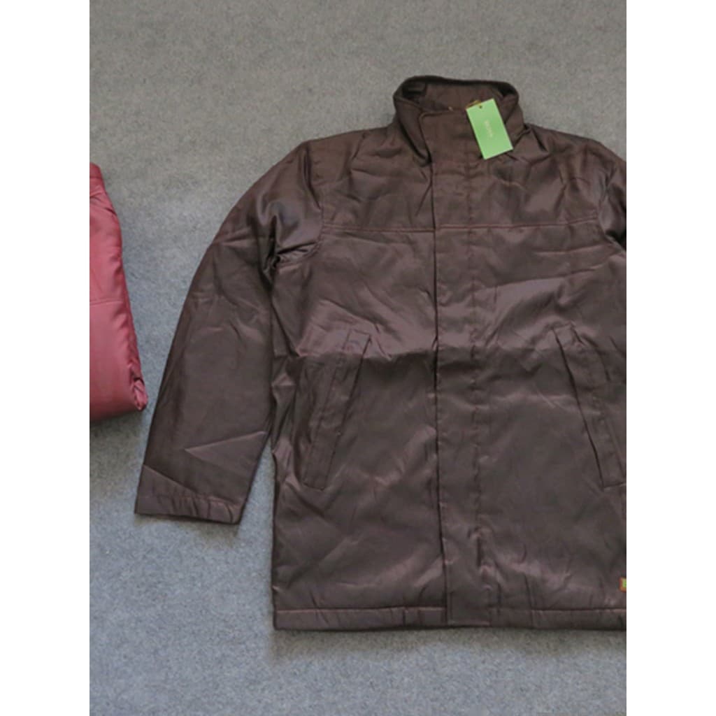 Jaqueta impermeável masculina de comércio exterior outono inverno jaqueta acolchoada de algodão de comprimento médio tam
