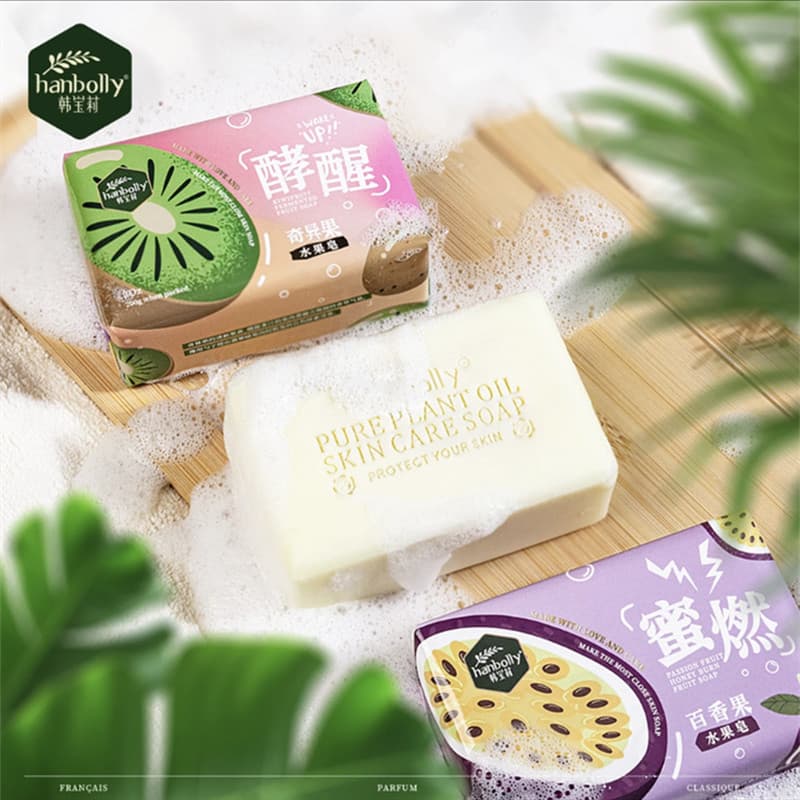 Han poli fruta sabão perfumado melancia paixão fruta fragrância duradoura refrescante hidratante artesanal sabão de banh