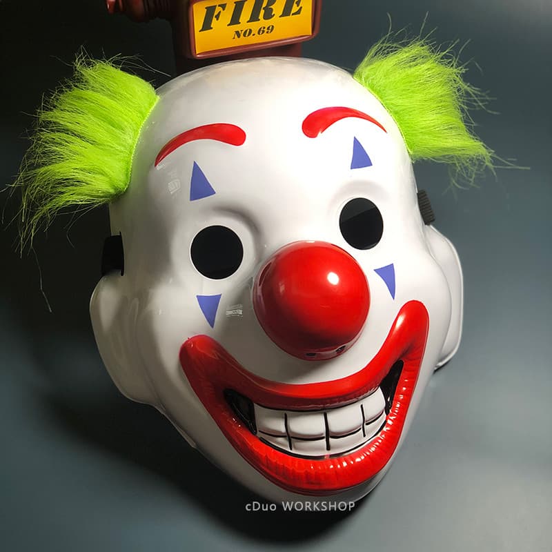 2024 novo estilo coringa máscara Horror Halloween DC filme televisão adereços festa de máscaras mercadoria PVC