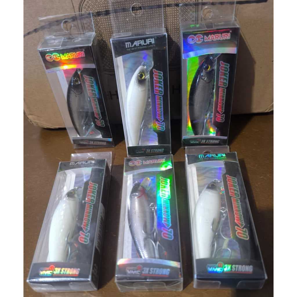 Kit com 2 Unidades de Isca de Pesca Artificial Joker Minnow 70  - Maruri