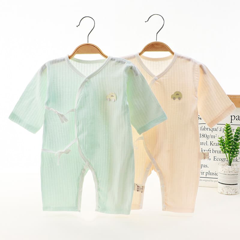 Roupas de borboleta para recém-nascidos, verão, algodão fino, algodão puro, roupas de verão para bebês recém-nascidos, 0