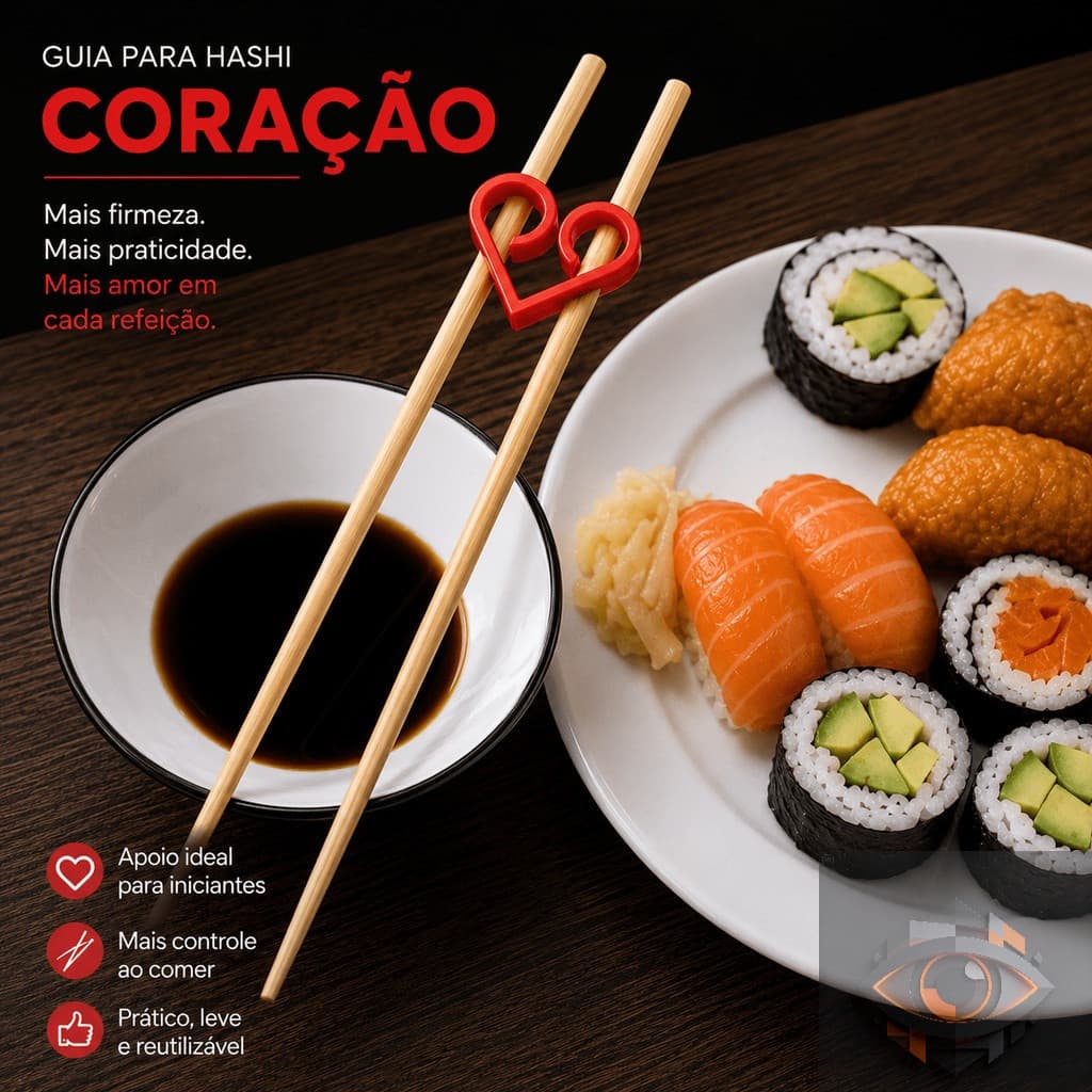 Suporte Para Hashi Porta Hashi Japonês Acessório guia palitinho  Sushi Ramen Temaki Mesa Posta Oriental Coração Decora