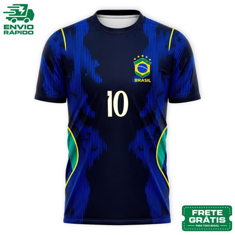 CAMISA CAMISETA NOVA BRASIL TORCEDOR PATRIOTA COPA DO MUNDO 2026 | AZUL OU AMARELA | FAMÍLIA