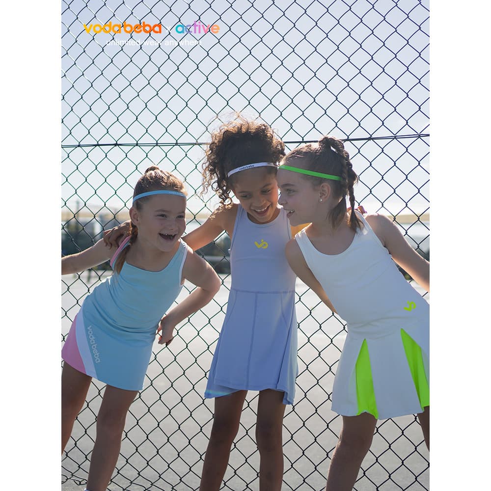 Vodabeba faixa esportiva infantil, meninos, meninas, ioga, corrida, elástica, absorvente de suor, respirável, guia de su