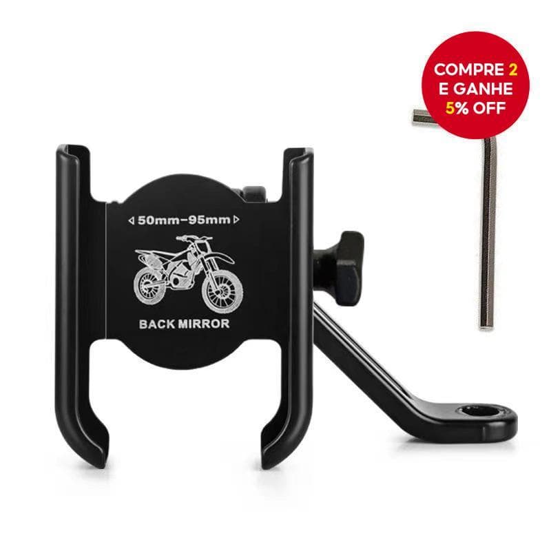 Suporte De Telefone Para Motocicleta Em Liga De Alumínio-Navegação Pilotos De Entrega