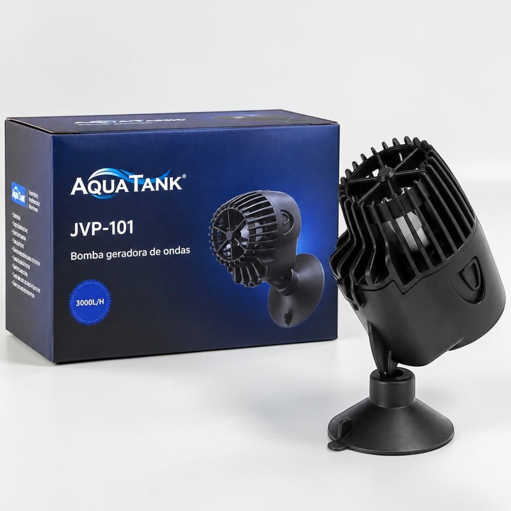 Bomba De Circulação Jvp-101 3000l/h Wavemaker Ventosa 360 graus Gerador de Ondas Aquários