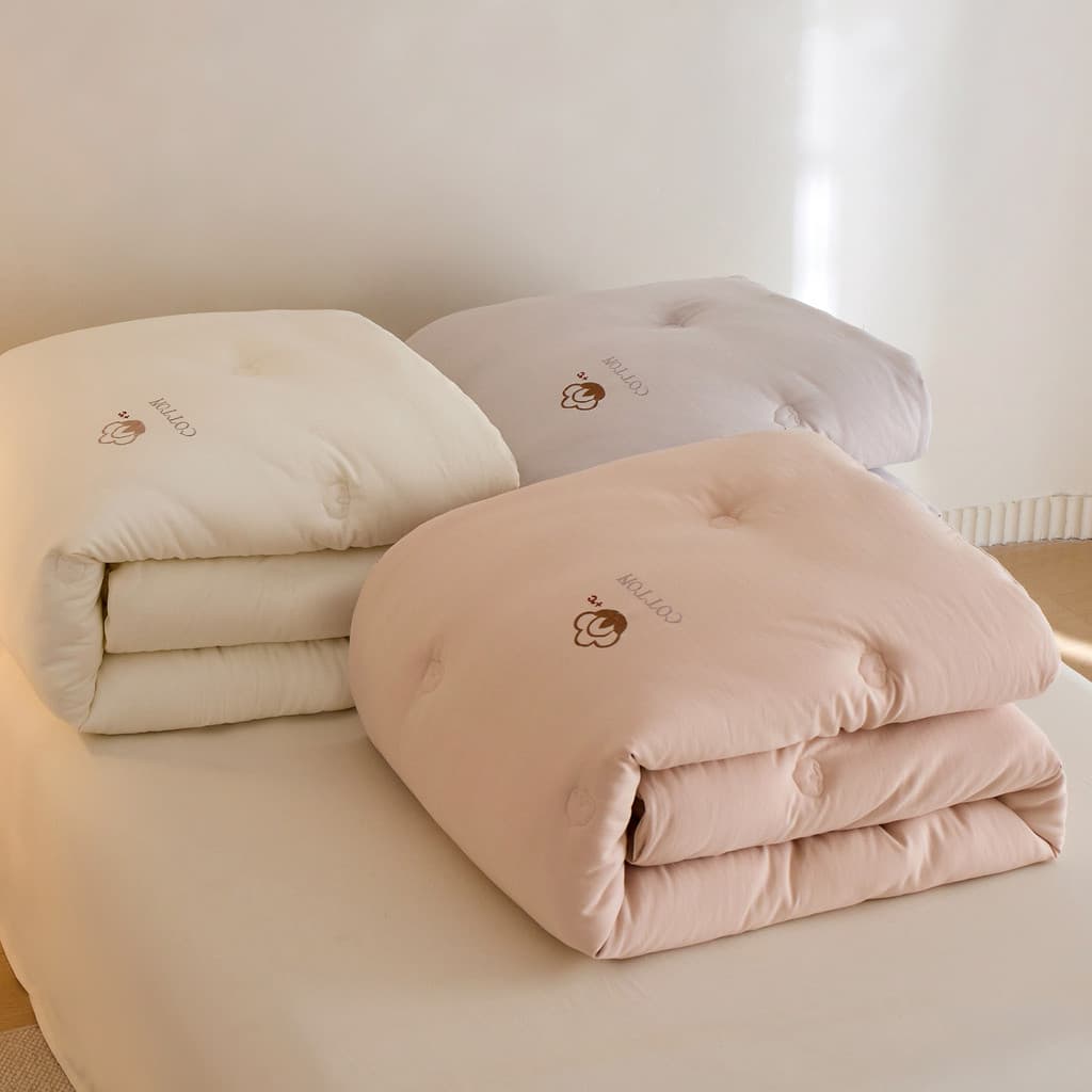 High-End classe A Swiss Sanningtai antibacteriano dupla camada fio colcha de algodão engrossado colcha de inverno das cr