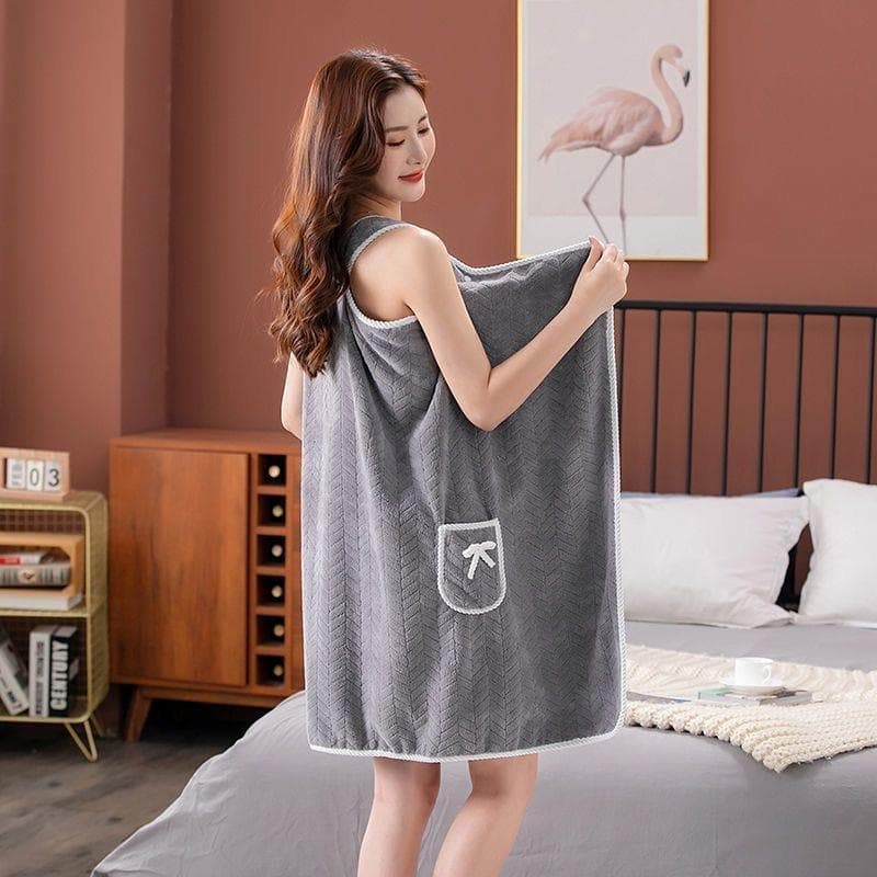 Novo estilo Plus Size 40-90kg pode usar toalha de banho feminino estilingue roupão saia de banho engrossado adulto algod
