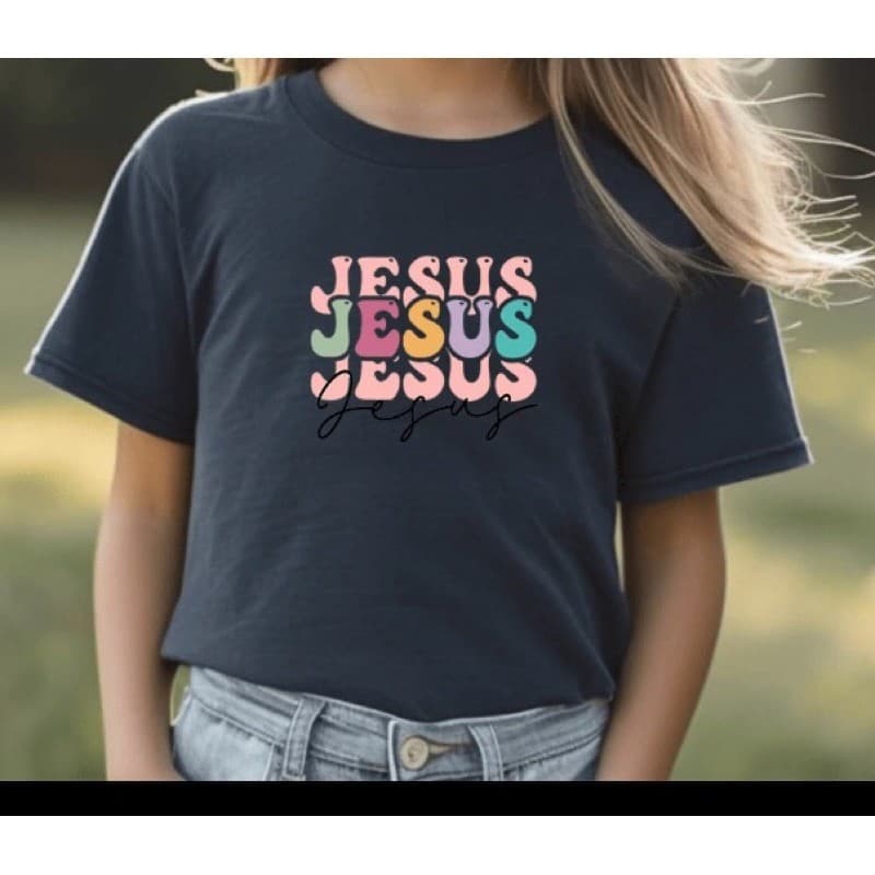 Camiseta Infantil Meninas Jesus Envio Imediato