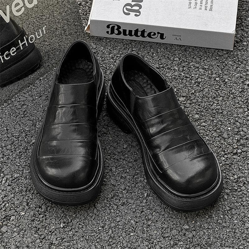 Sapatos de dedo grande masculino estilo britânico conjunto pé grande dedo do pé sapatos masculinos mocassins de pão desl