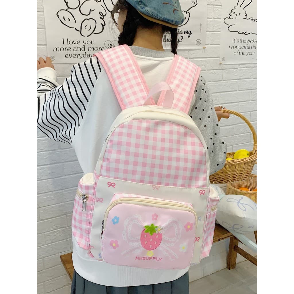 Versão coreana ins bonito menina estudante mochila júnior menina do ensino médio nicho de alta aparência saco de escola