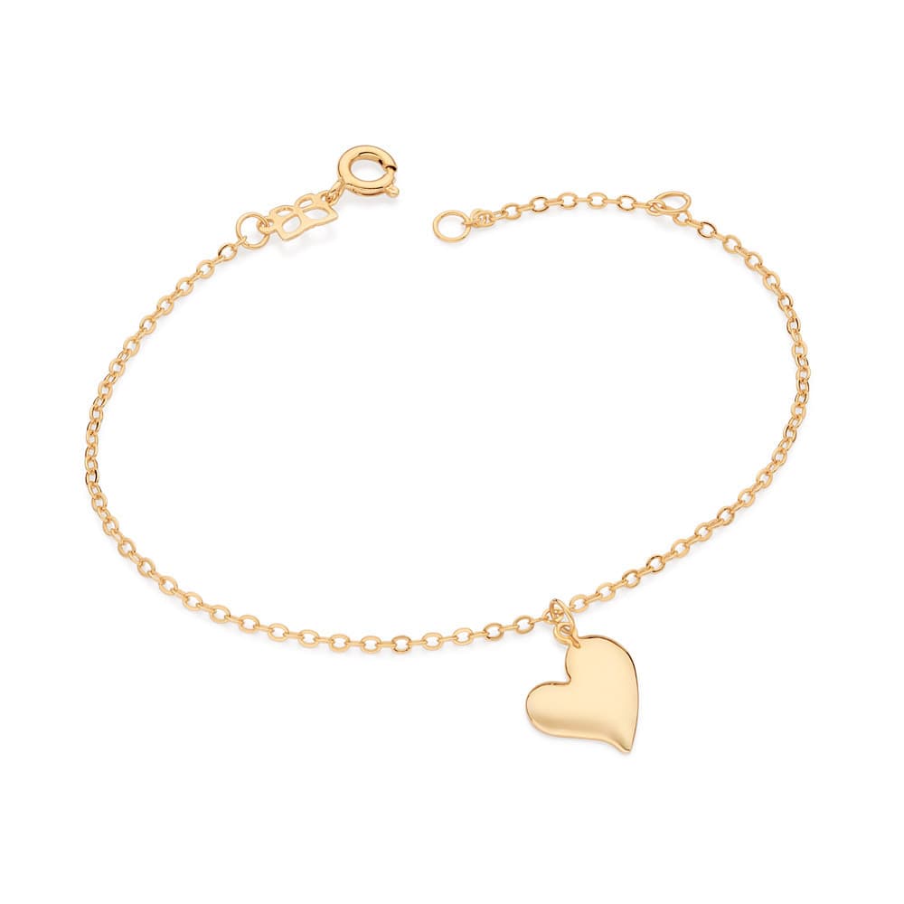 Pulseira Rommanel Com Pingente De Coração - 552181