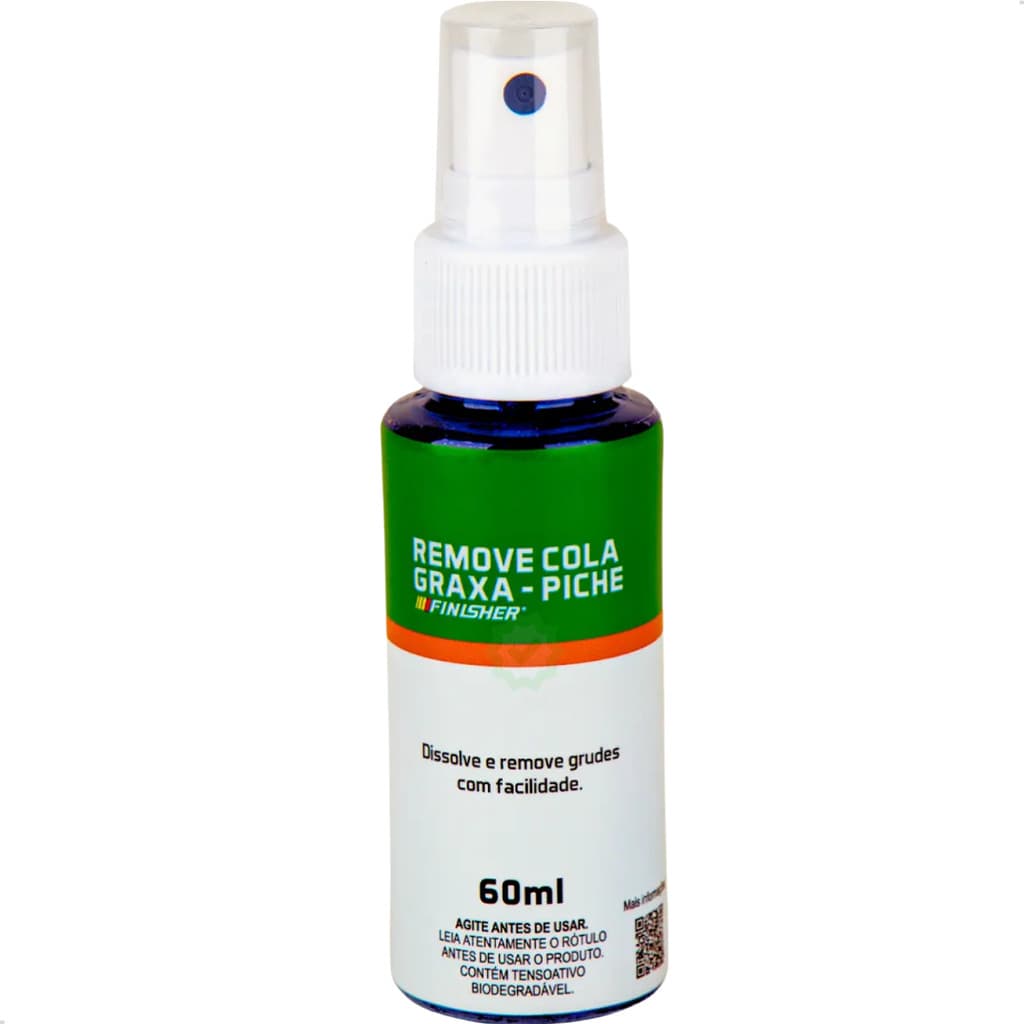 Removedor Automotivo Finisher 60ml Remove Cola Graxa Piche Limpeza Pesada Desengraxante