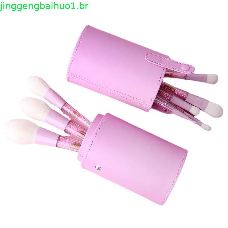 Conjunto De Pincéis De Maquiagem Com Strass , 8 Peças , Fibra Artificial , Cerdas Macias , Adequadas Para Ferramentas Po