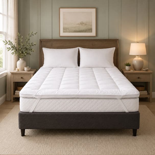 Pillow Top Queen Conforto Macio Protetor Colchão 1,58x1,98cm Lavável e Durável