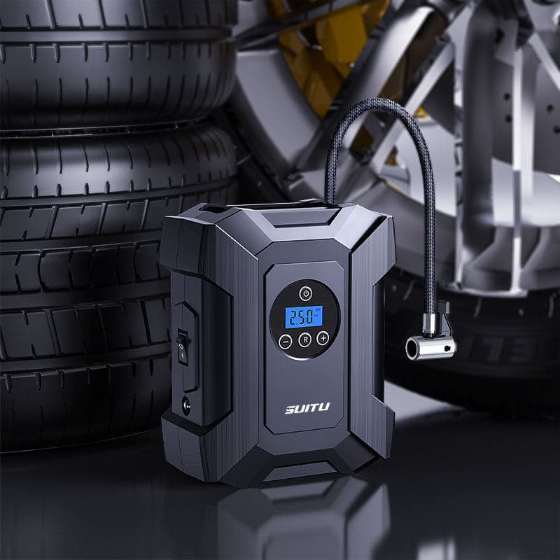 [Seleção Premium] Compressor de Ar para Carro com Display Digital, Bomba de Ar Portátil para Veículos Off-Road DWTF