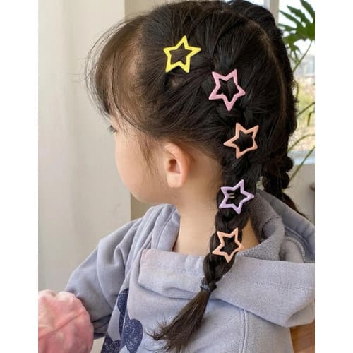 Presilhas Tic Tac Estrelinhas Sortidas Prendedor Cabelo