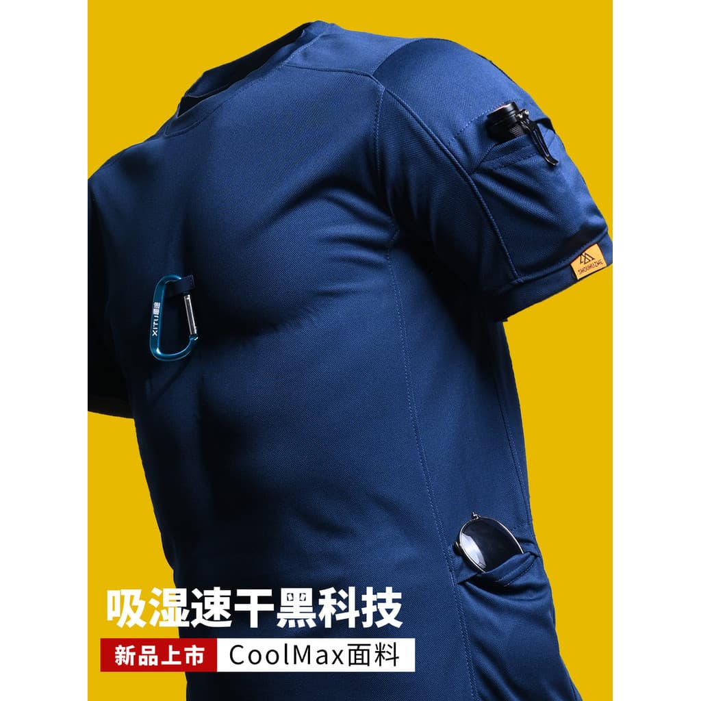 Roupas de treinamento físico ao ar livre topos coolmax camisetas de secagem rápida verão das forças especiais táticas ma