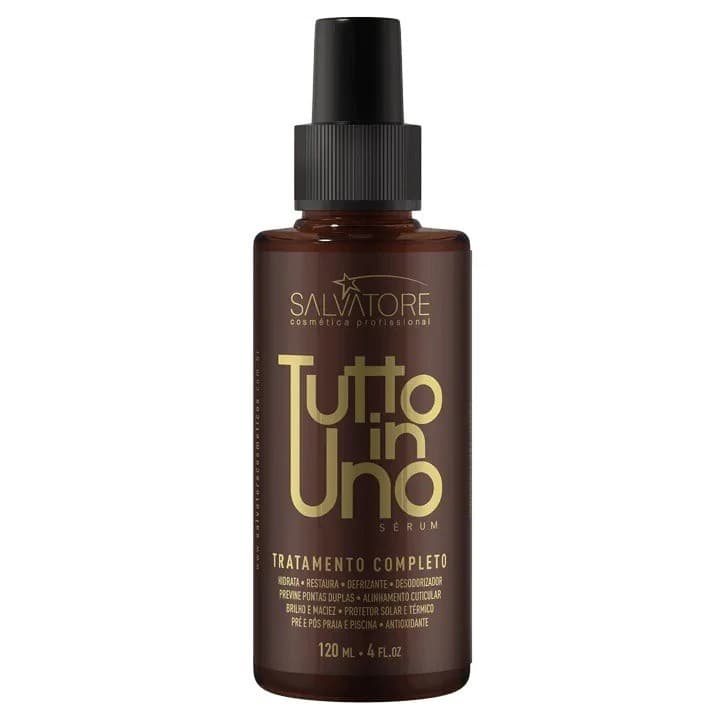 Serum Finalizador Tutto in Uno Salvatore Hair Pro Hidrata Proteção Termica Anti Frizz Maciez 120ml