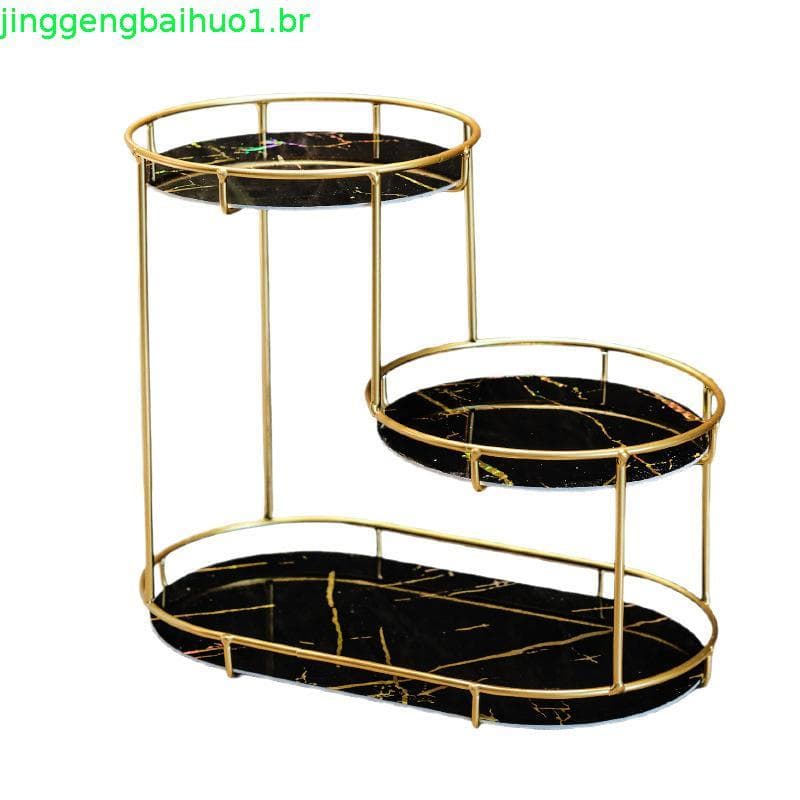 Ferro Pássaro Gaiola Titular Luxo Arte Uv Placa Cosméticos Rack De Armazenamento Organizador Maquiagem Penteadeira Prate