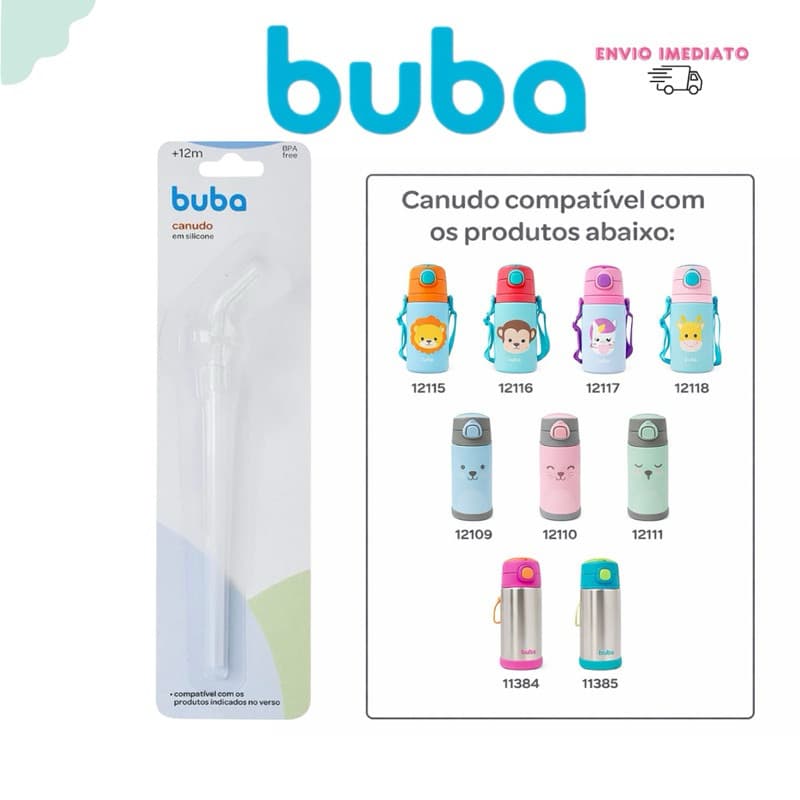CANUDO REPOSITOR EM SILICONE PARA GARRAFA BUBA