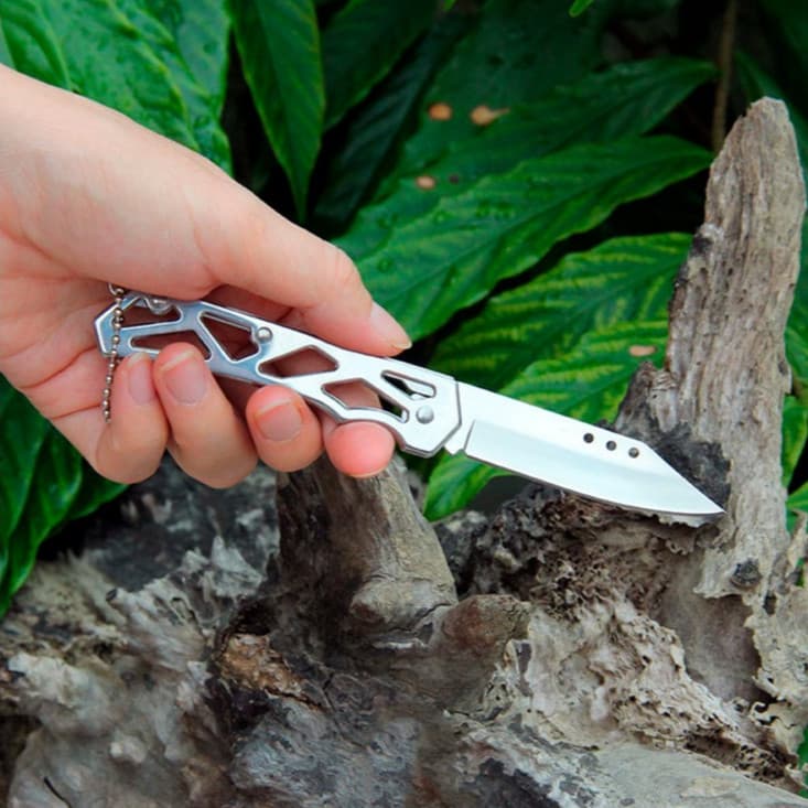 Mini Canivete Para Bolso Inox Chaveiro Presente Coleção