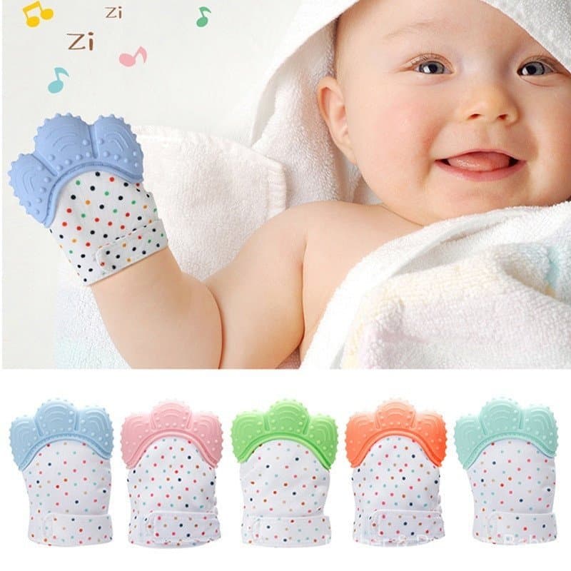 Kit Mordedor Luva Silicone / Mordedor Luva Luvinha Silicone Para Bebê Buba Alivio Dentição