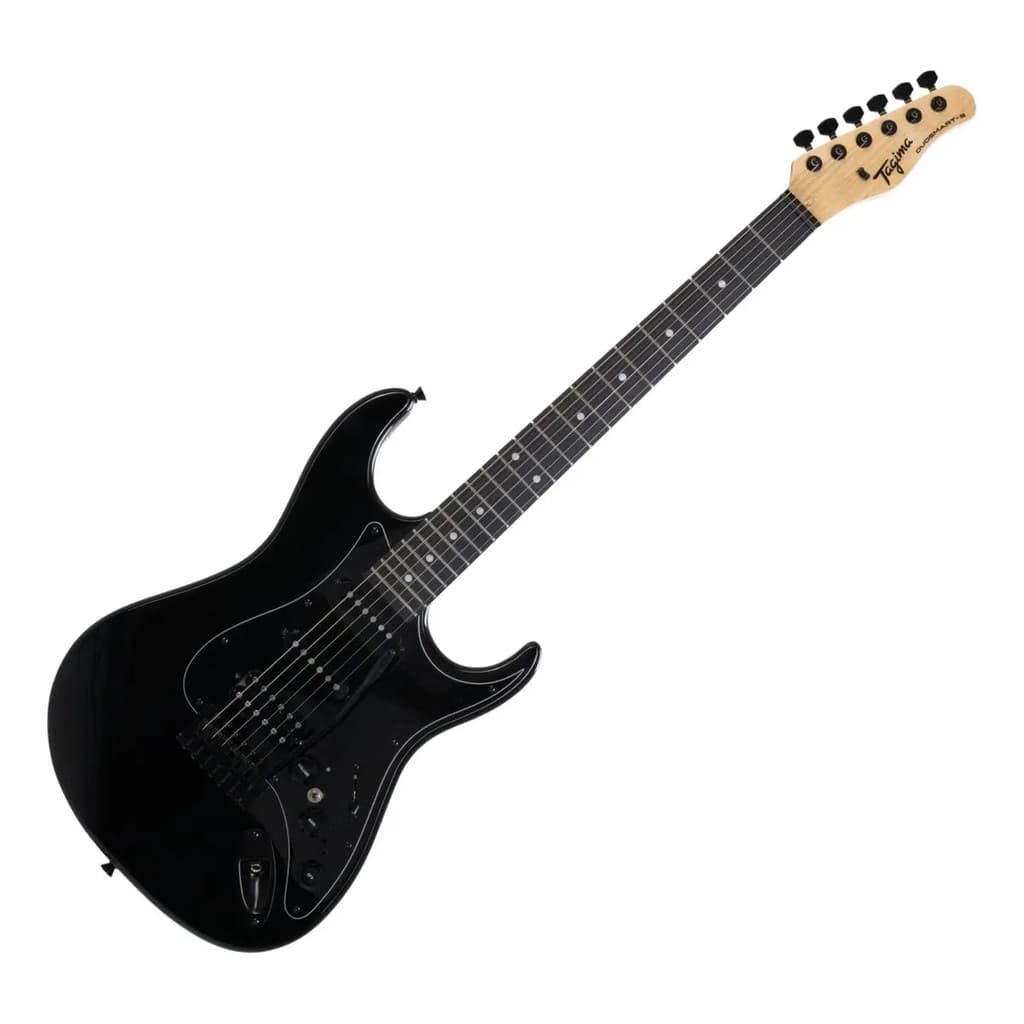Guitarra Elétrica Tagima DuoSmart-S BK Stratocaster Duosmart Com Efeito HSS Black Distorção