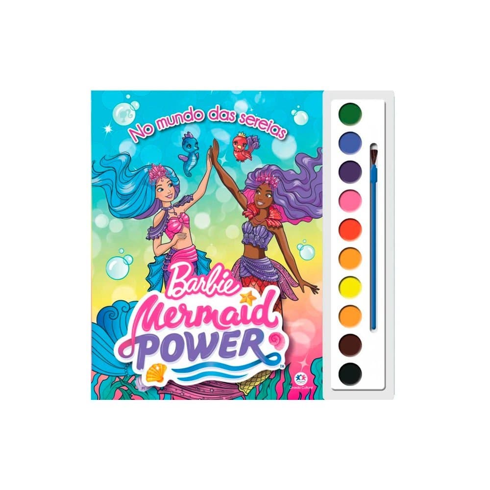 Livro com Aquarela Mermaid Power - Ciranda Cultural