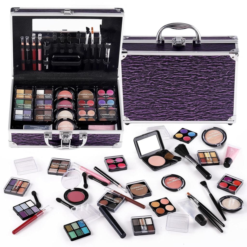 Kit de Maquiagem para Adolescentes e Mulheres, Kit Completo, Estojo de Beleza com Conjunto de Cosméticos Inicial, Caixa