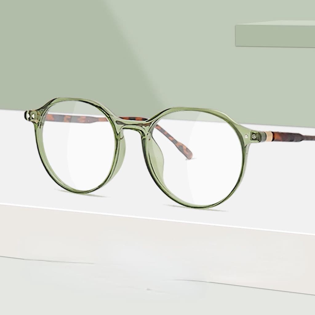 Óculos Miopicos Estilo ins Feminino Pode Ser Equipado Com Grau anti-Luz Azul Grande Rosto Fino Alto Liso Transparente