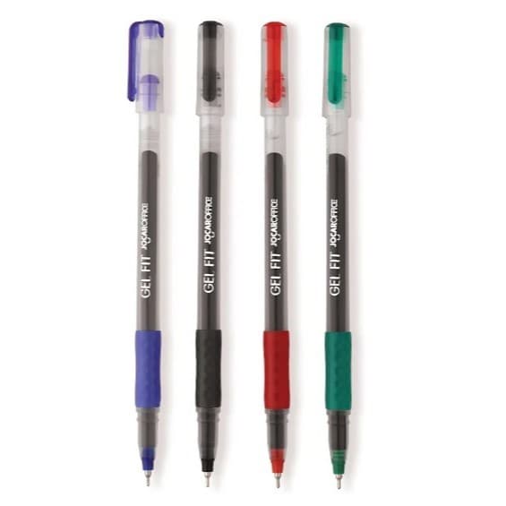 Caneta Gel Fit 0.6 - Azul Preta Vermelha Verde Jocar Office