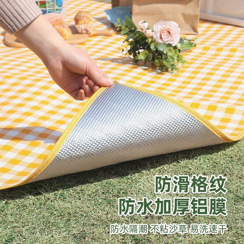 Tapete de acampamento ao ar livre esteira de piquenique à prova de umidade engrossado à prova dwaterproof água portátil