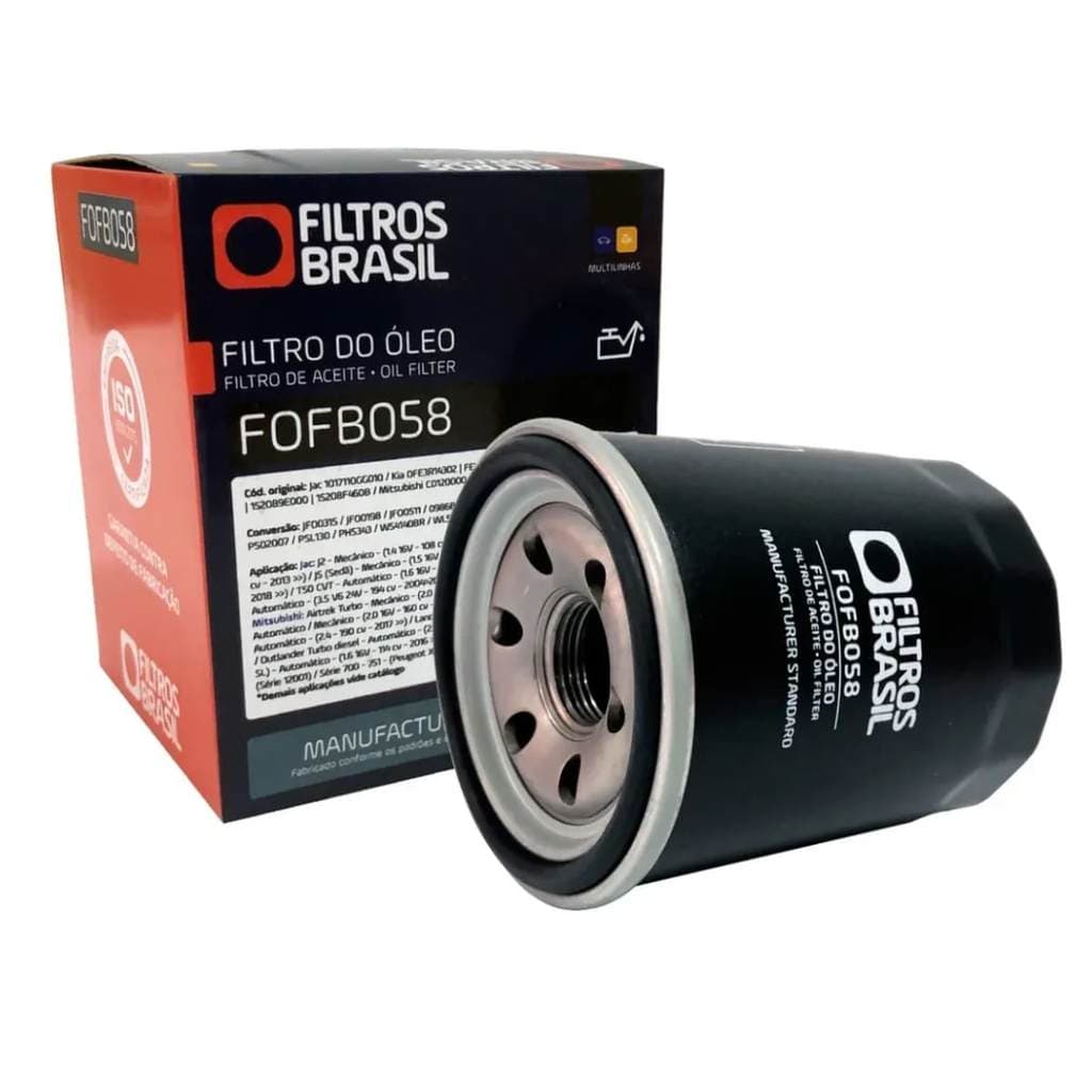 Filtro De Óleo L200 Triton 2.4 Outlander Eclipse Cross Hrv Kicks Sportage Sorento J3 J5