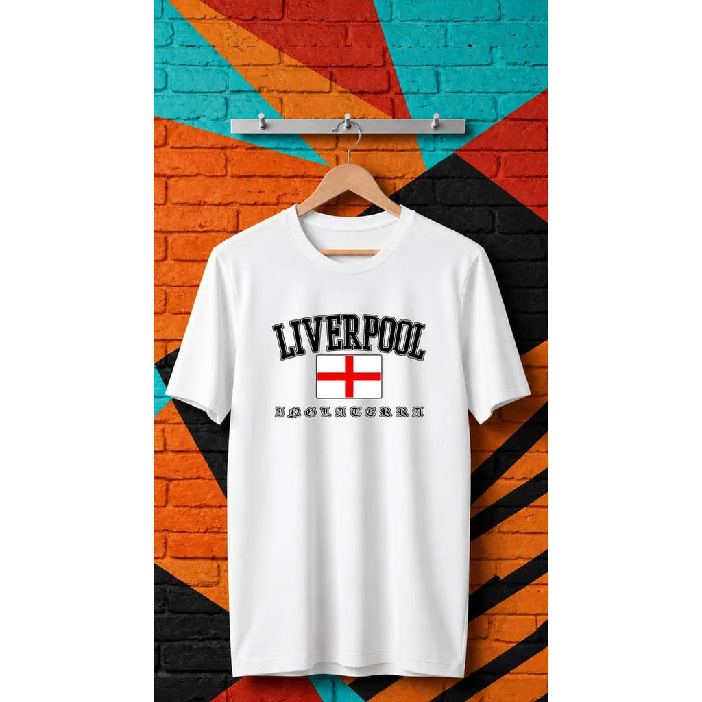 Camisa Camiseta Básica Adequado Liverpool Inglaterra