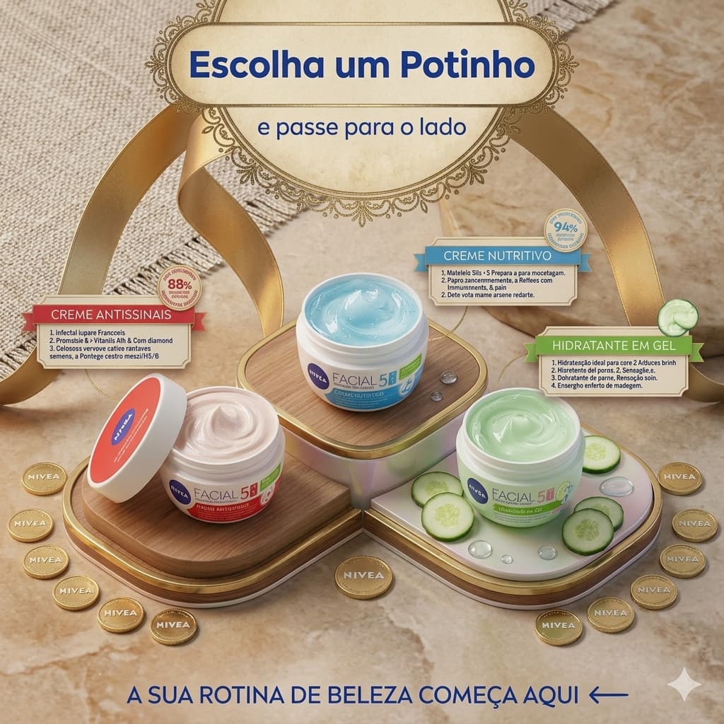 Creme Facial Nivea 7 em 1 Hidratante Antissinais Original Linha Completa Escolha o seu - 100g Cada