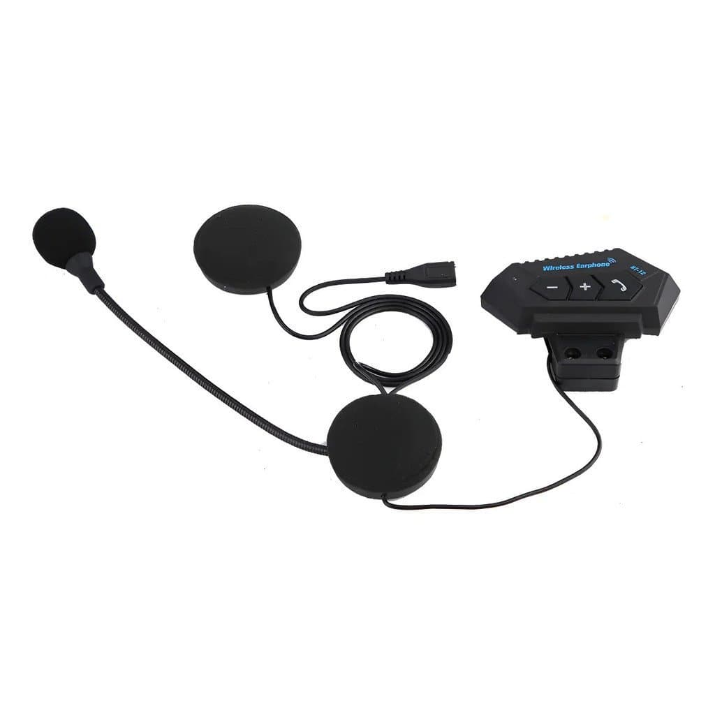 Capacete de motocicleta sem fio bluetooth fone de ouvido mãos-livres chamada telefônica Walkie-talkie-talkie leitor de m