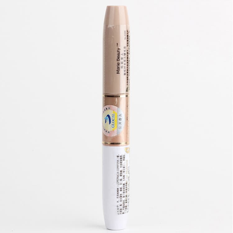 Genuíno Mary Lady rímel de duas cabeças feminino à prova dwaterproof água longo ondulação grosso não-manchas branco fibr