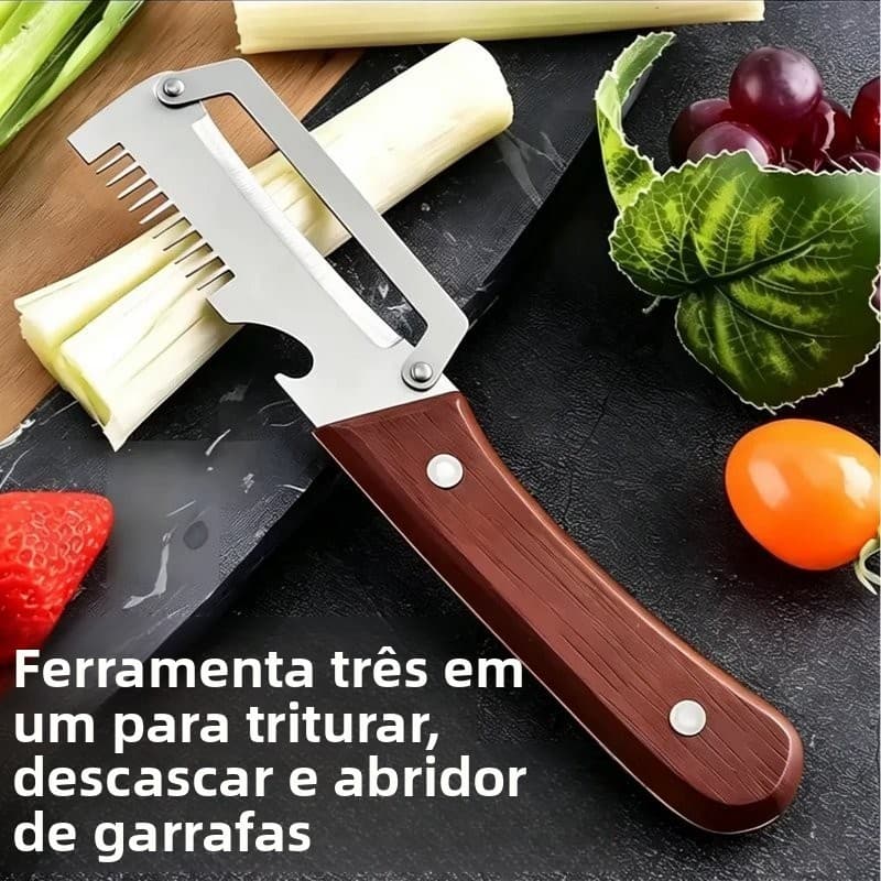 Pegue! Descascador multifuncional de aço inoxidável para cozinha, ferragens mecânicas espessadas e outras ferragens mecâ