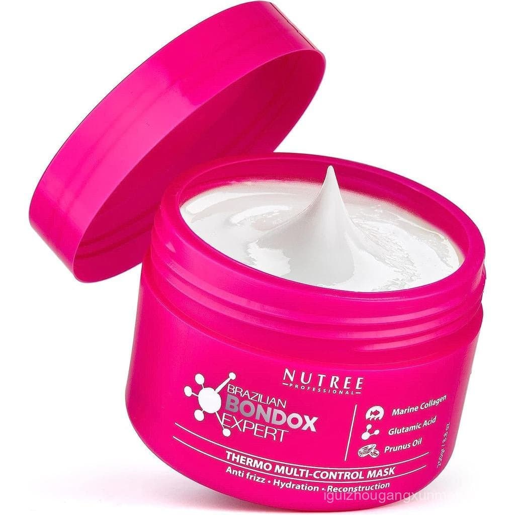 Máscara Capilar para Cabelos Danificados, Tratamento Brasileiro Bonadox 8.8 oz, Máscara Termicamente Ativada para Cabelo