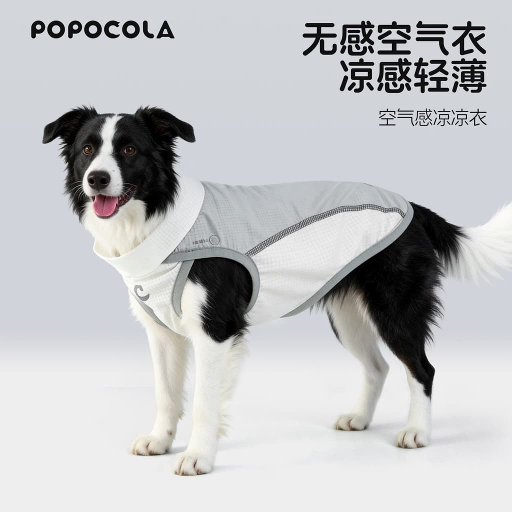 P POPO cão roupas legais Ultra-leve protetor solar roupas verão estilo fino legal Pet lado pastor grande cão roupas de v