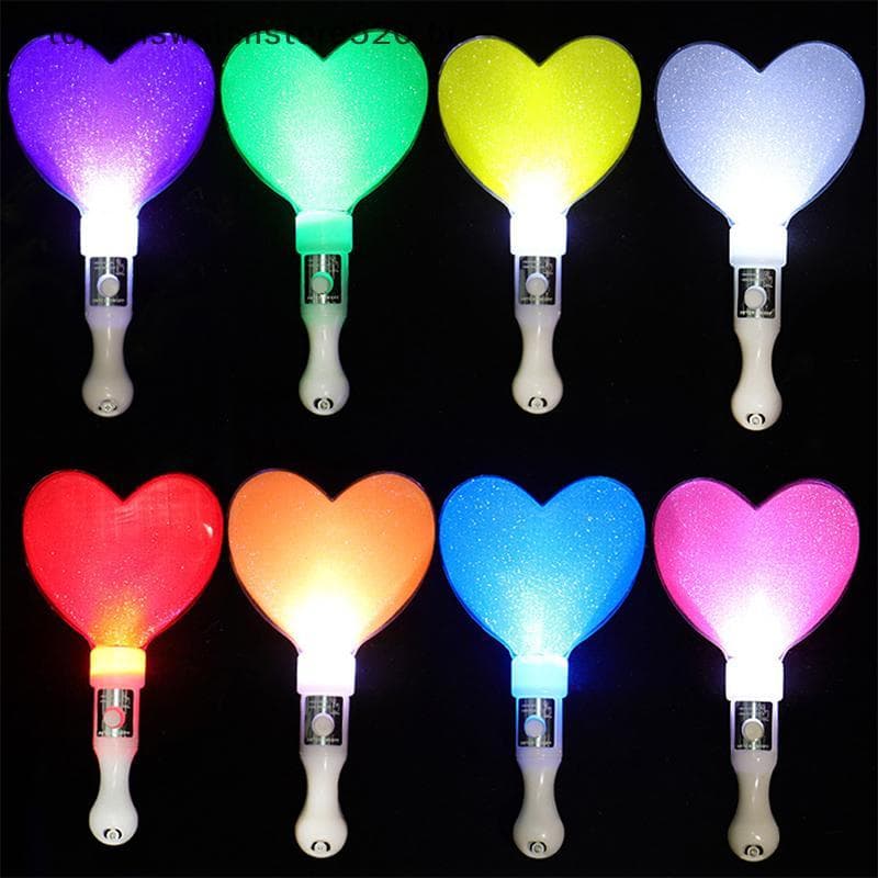 TOPLA LED Glow Stick Coração Estrela Concerto Torcendo Tubo Bastão De Luz (1Pc)