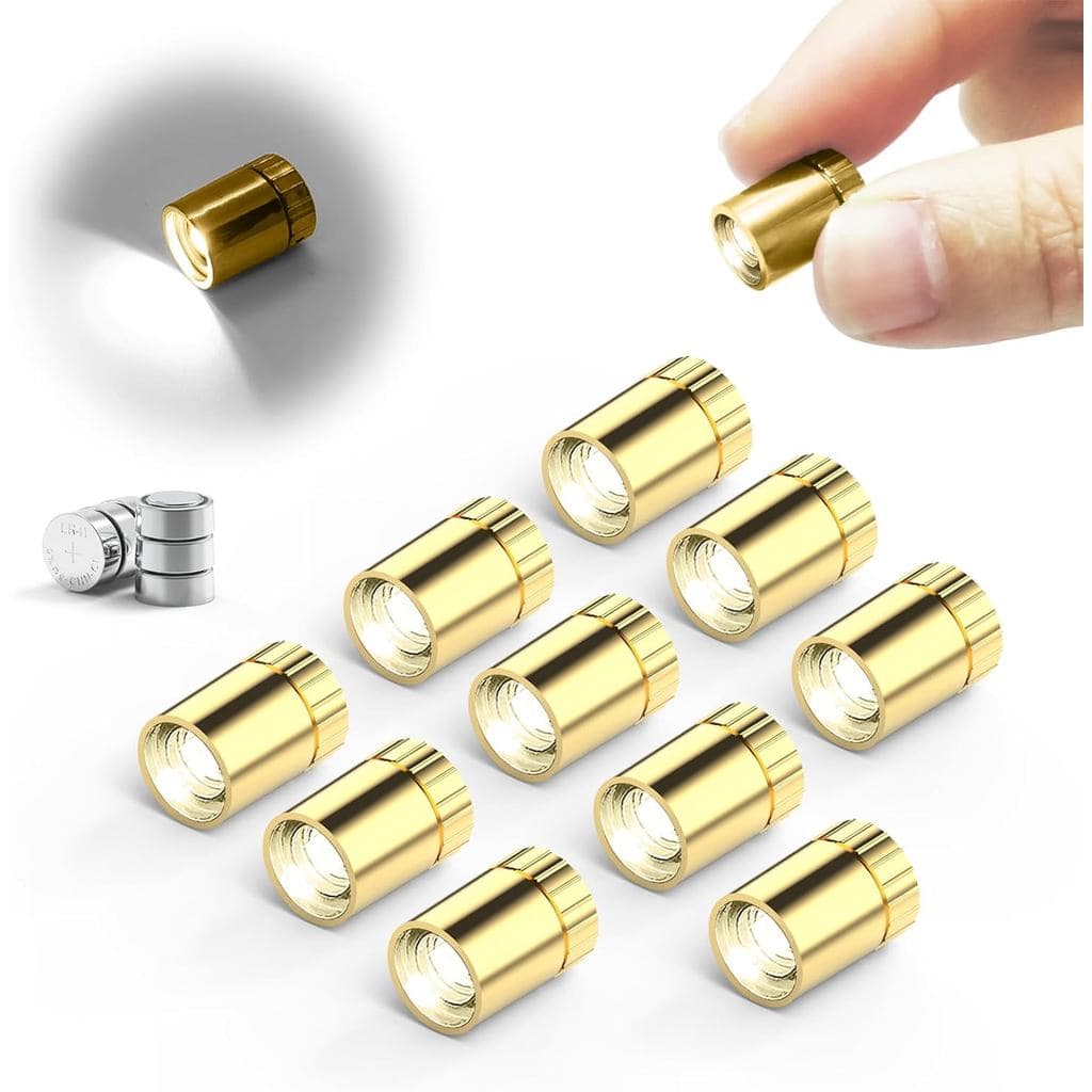 10 peças de luzes LED em miniatura, luzes pequenas para artesanato/DIY, luzes em miniatura alimentadas por bateria, luz