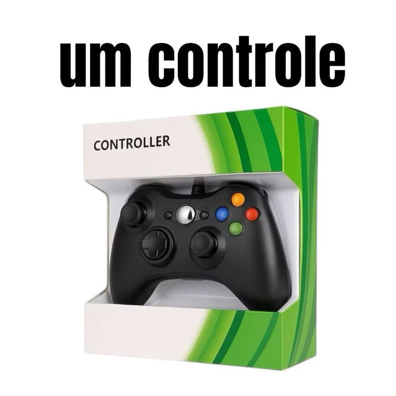 Controle Xbox 360 Windows Notebook Portatil Xbox COM Fio Wirelles Joystick Para Computador Ps3