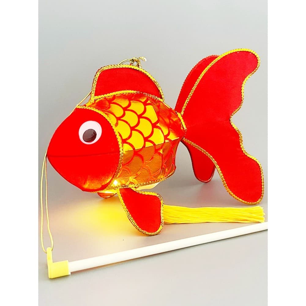 Mid-Autumn Festival crianças lanterna portátil brinquedos tradicional puro artesanato peixinho lanternas não relíquias d